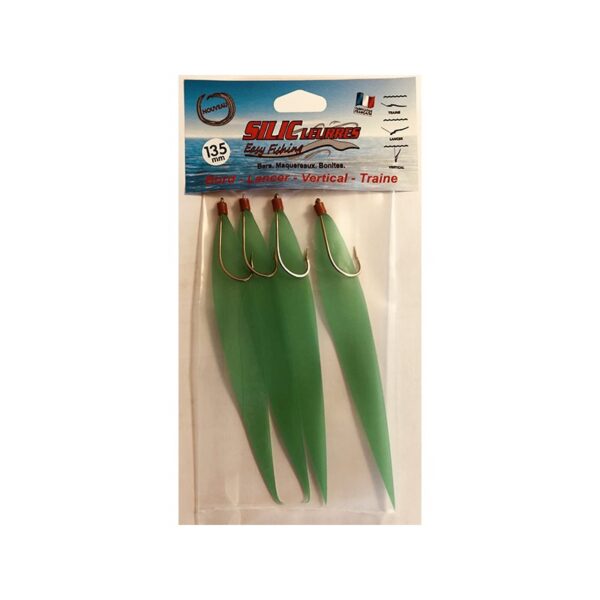 4 Silic leurres montés 120 mm